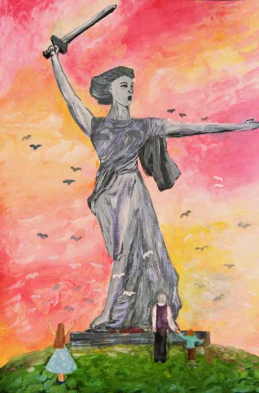 Рисунок на 200 дней Сталинграда легкий