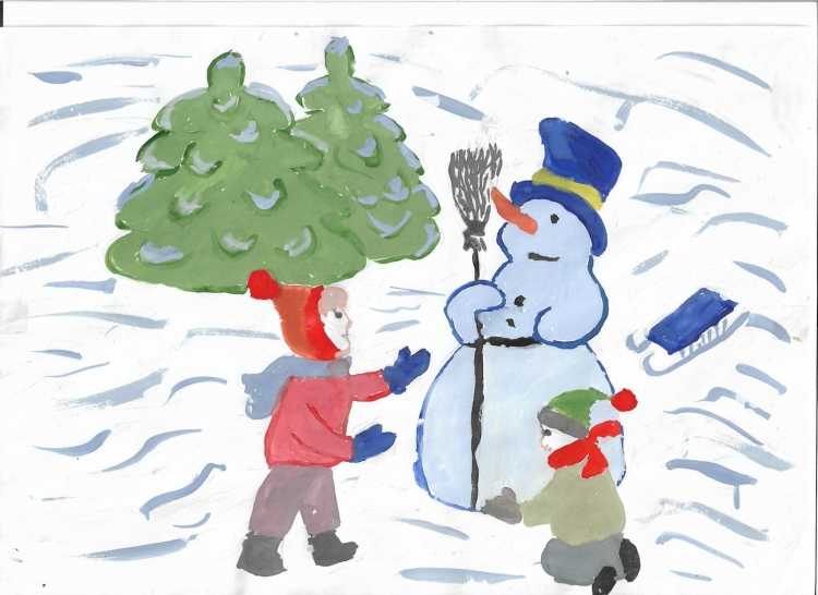 Зимние забавы для детей в детском саду