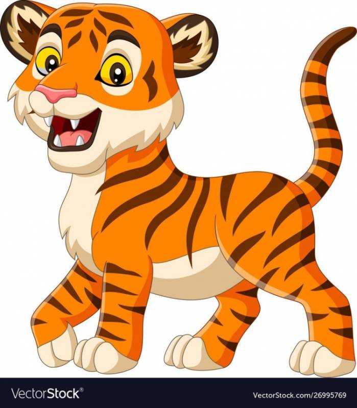 Тигр. Раскраска