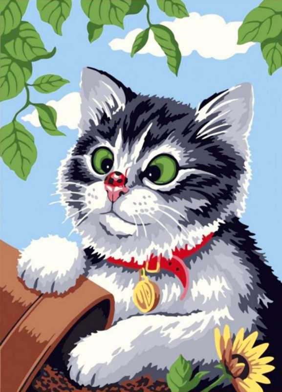 Кошка иллюстрация