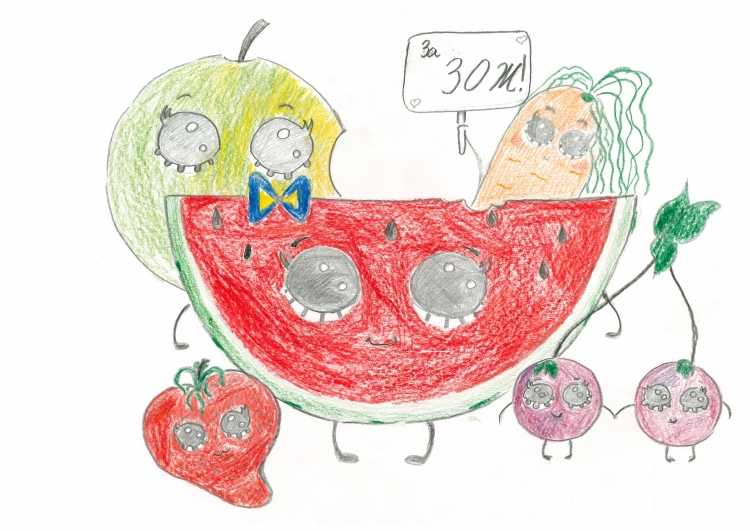 Плакат на тему здоровое питание