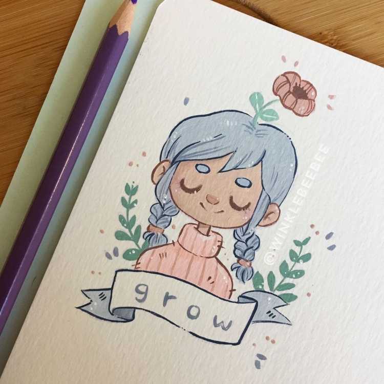 Милые зарисовки для скетчбука