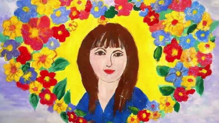 Рисунок ко Дню матери э