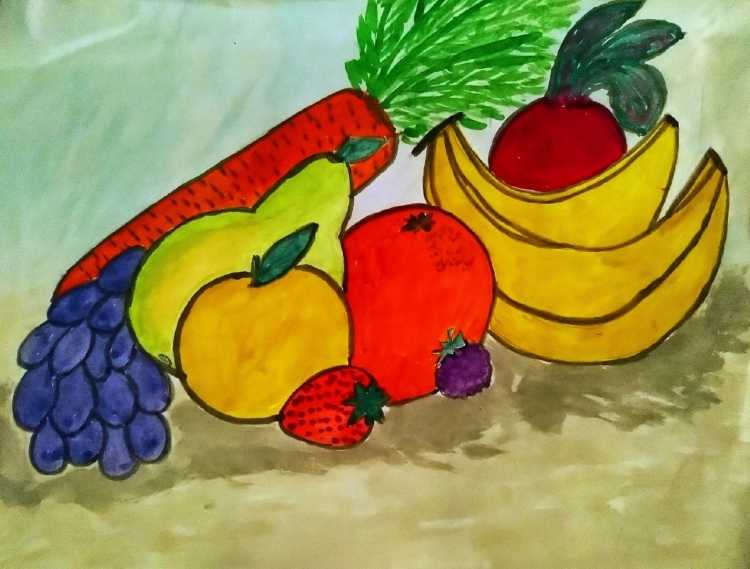 Натюрморт на тему здоровое питание