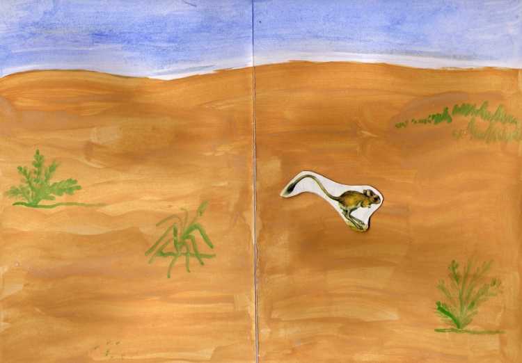 Детские рисунки на тему пустыня