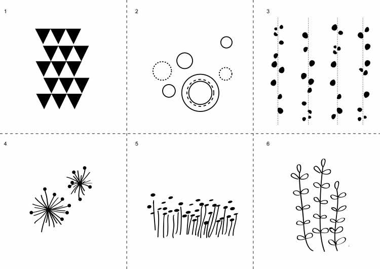 Простые узоры маркером