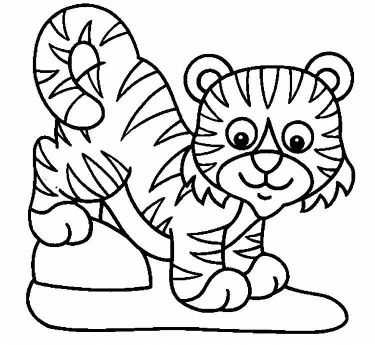 Амурский тигр пластилинография