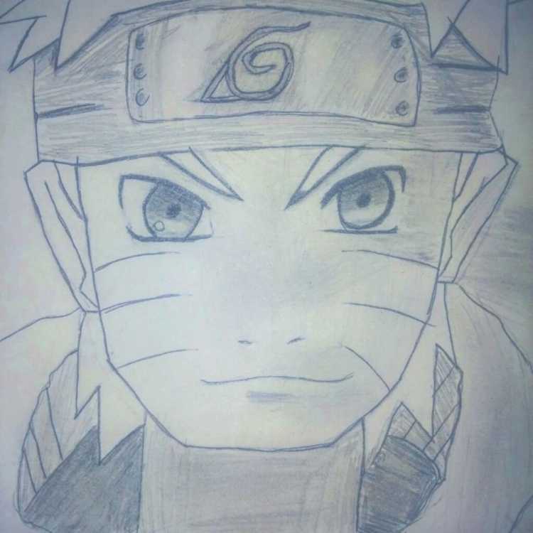 Наруто и Джирайя для срисовки