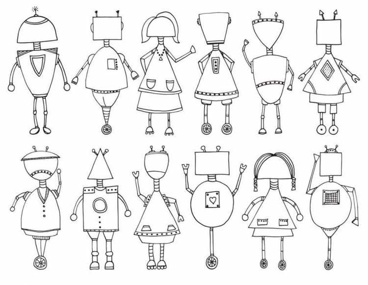 Схема рисования робота