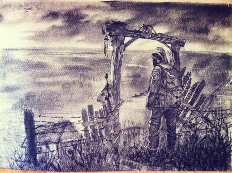 Чернобыль карандашом