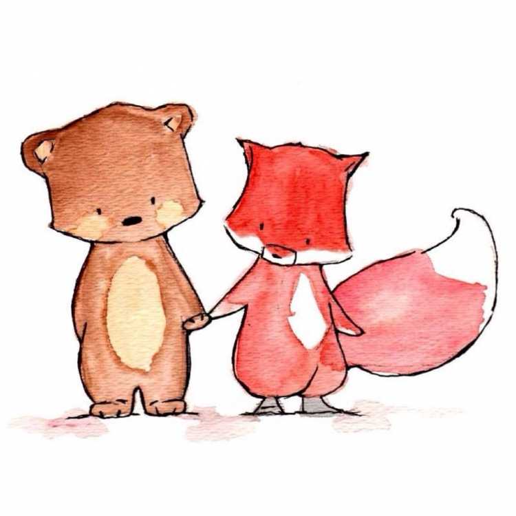 Влюбленные животные рисунки