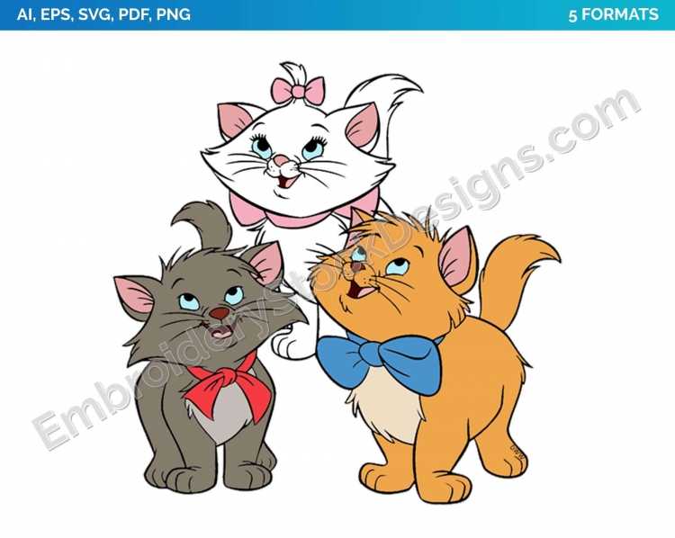 Отрисовки кошки для детей