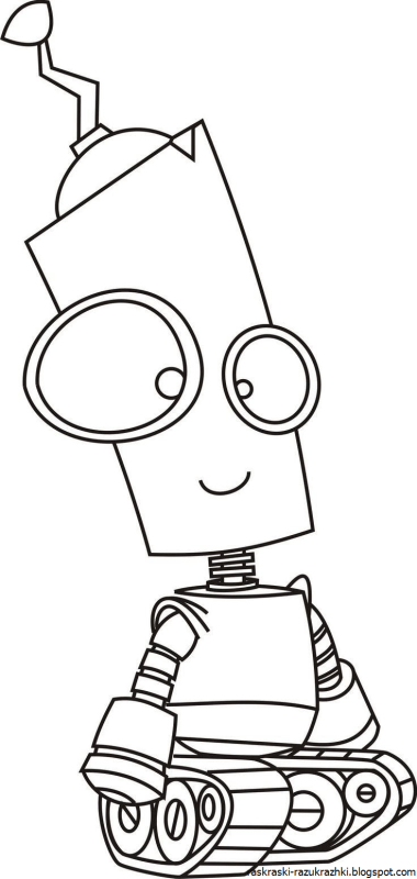 Робот раскраска для детей