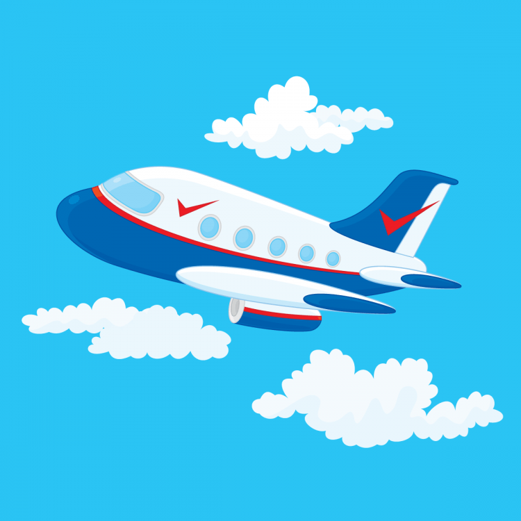 Самолет иллюстрация для детей