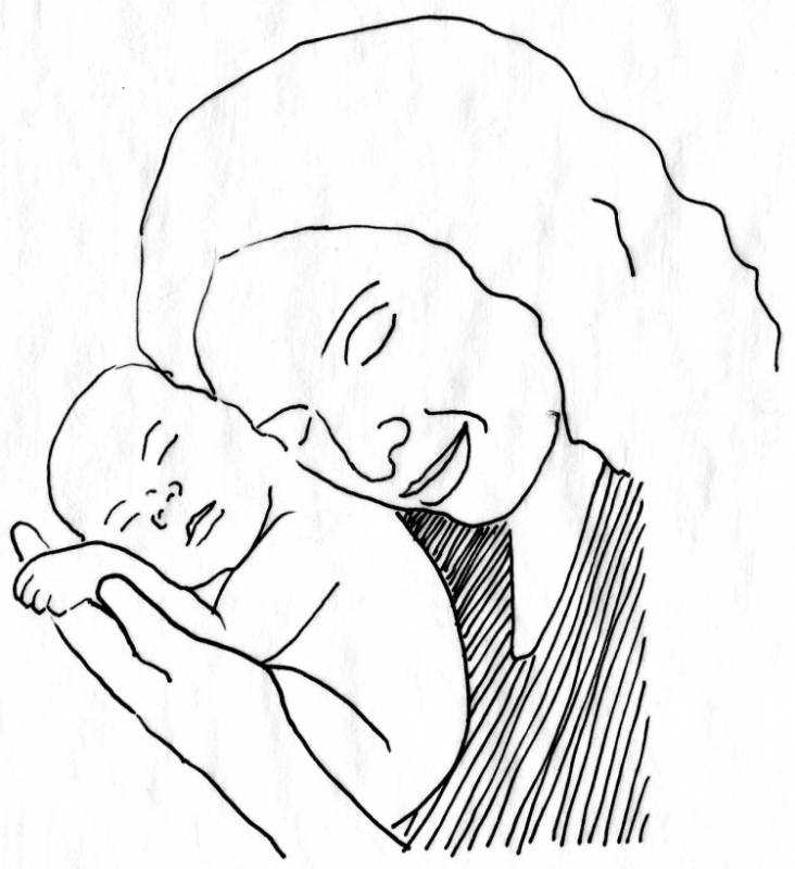 Рисунок на день матери карандашом