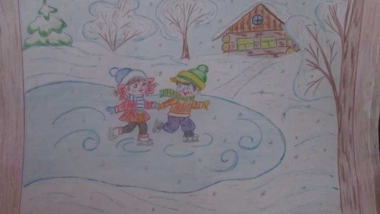 Рисунок Зимушка зима