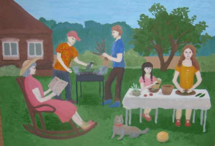 Плакат на тему моя семья