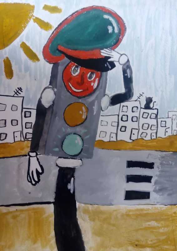 Рисунок на тему ПДД