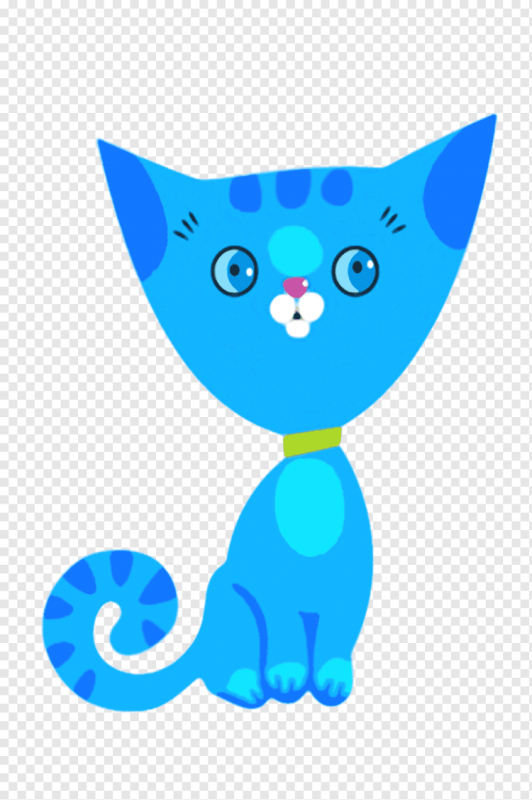 Синий котенок