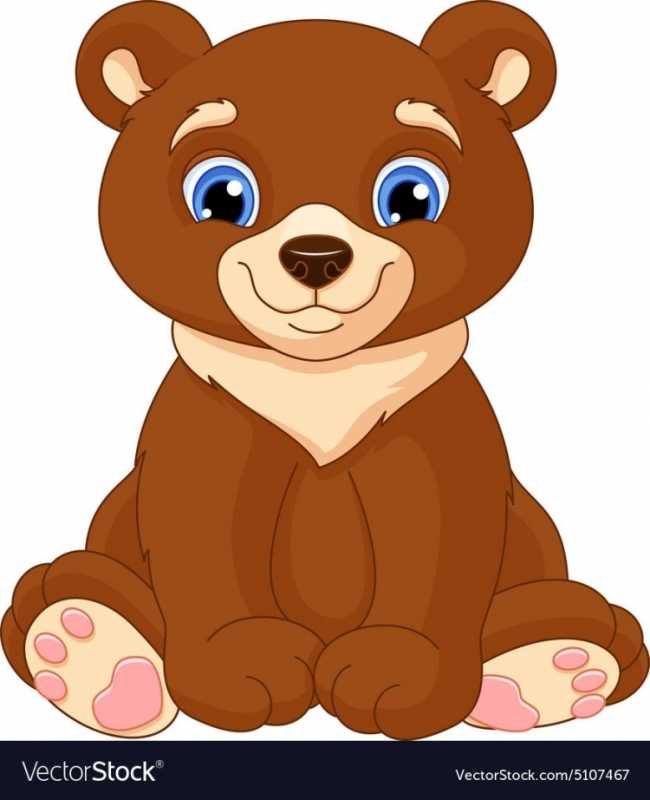 Медведь раскраска