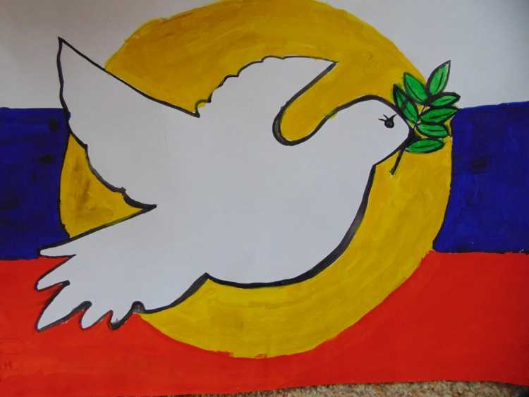 Рисунок на тему мы дружбою сильны