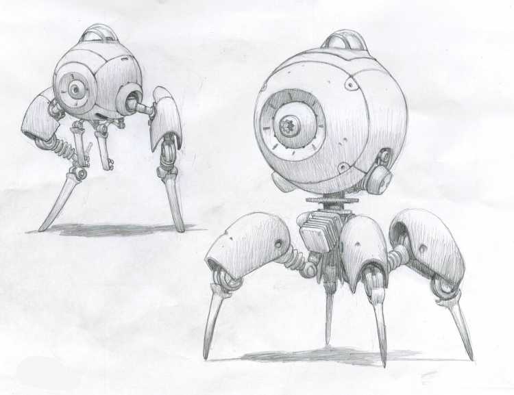 Современный робот рисунок