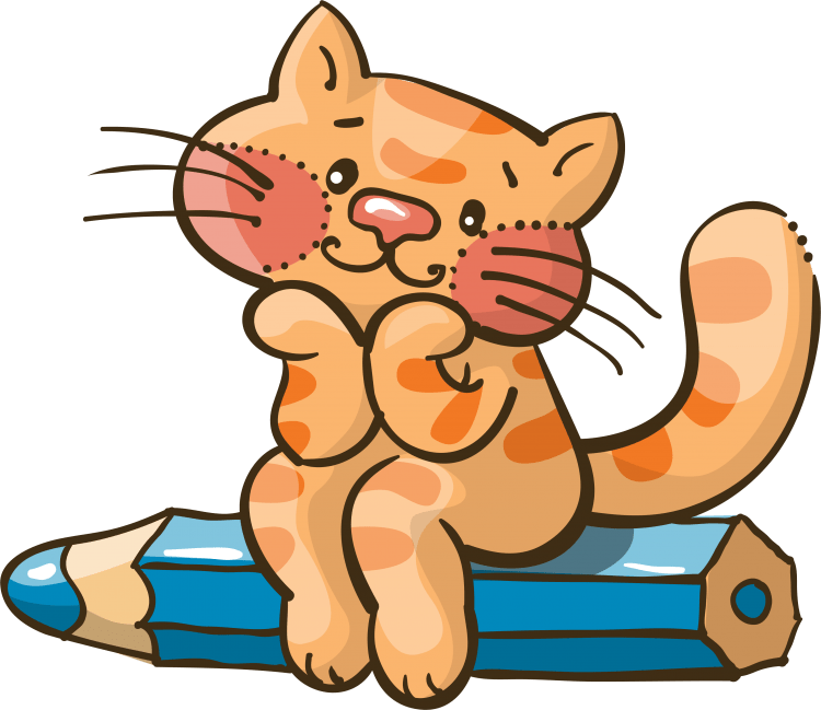 Клипарт котики на прозрачном фоне