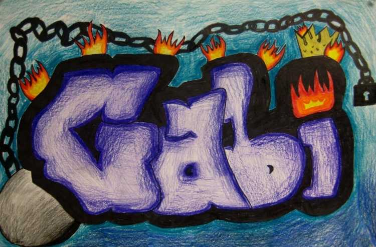 Красивые граффити на бумаге