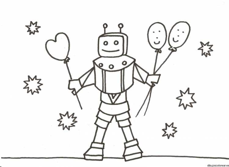 Рисунок робота карандашом для детей