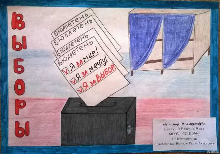 Рисунок на тему выборы глазами детей