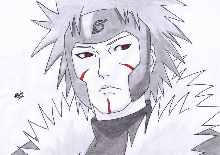 Аниме для срисовки Наруто Саске