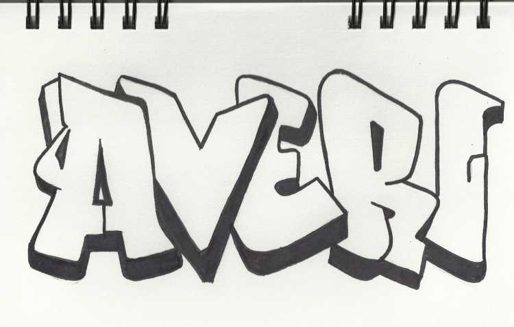 Граффити рисунки простые