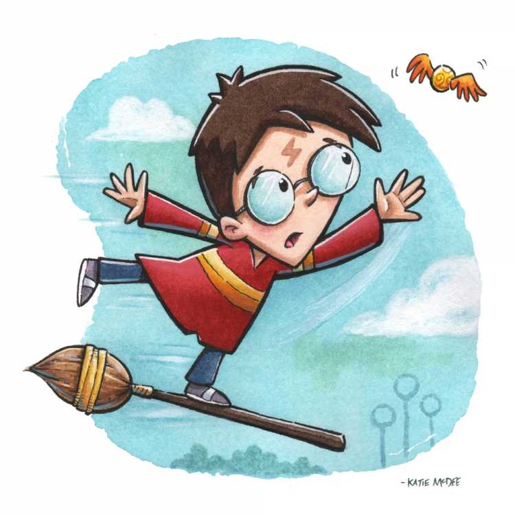 Гарри Поттер детские рисунки