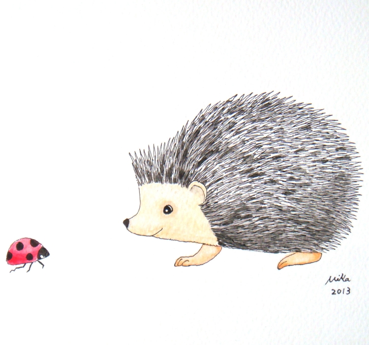 Ёжик раскраска для детей