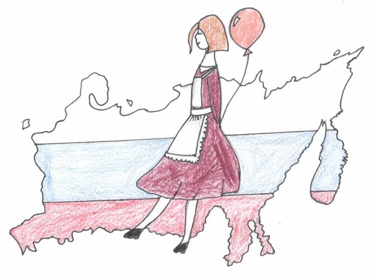 Рисунок на тему день России