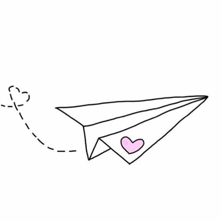 Самолетик с сердечком