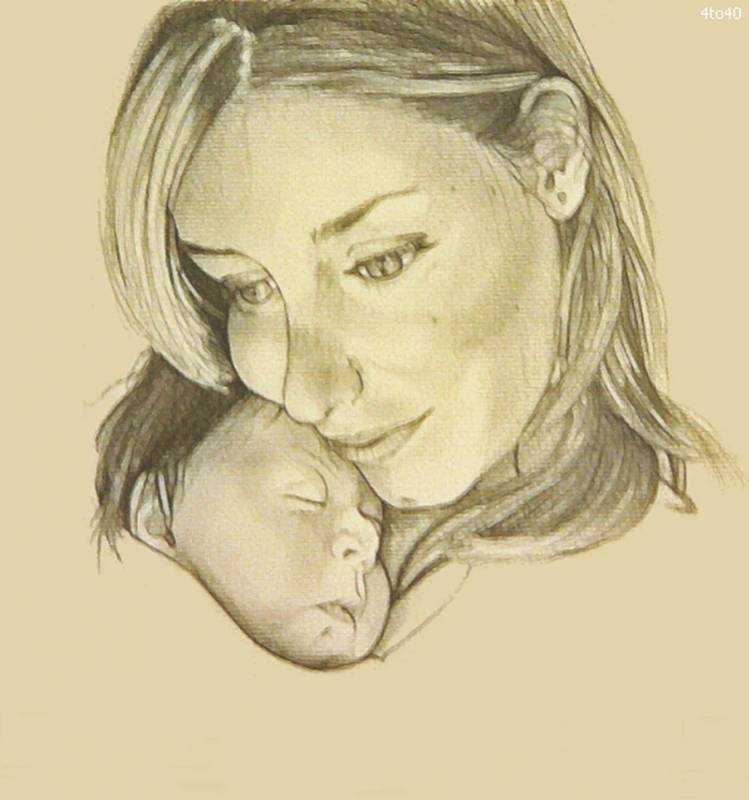 Рисунок ко Дню матери