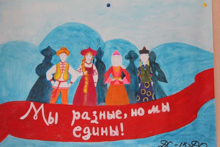 Рисование Дружба народов