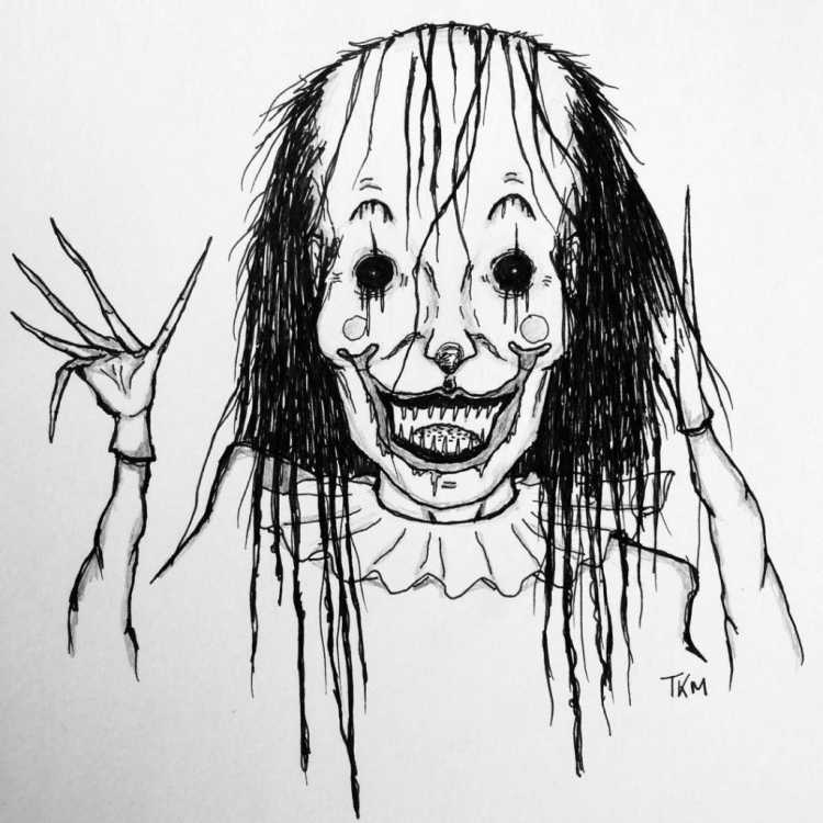 Рисунки на Хэллоуин карандашом