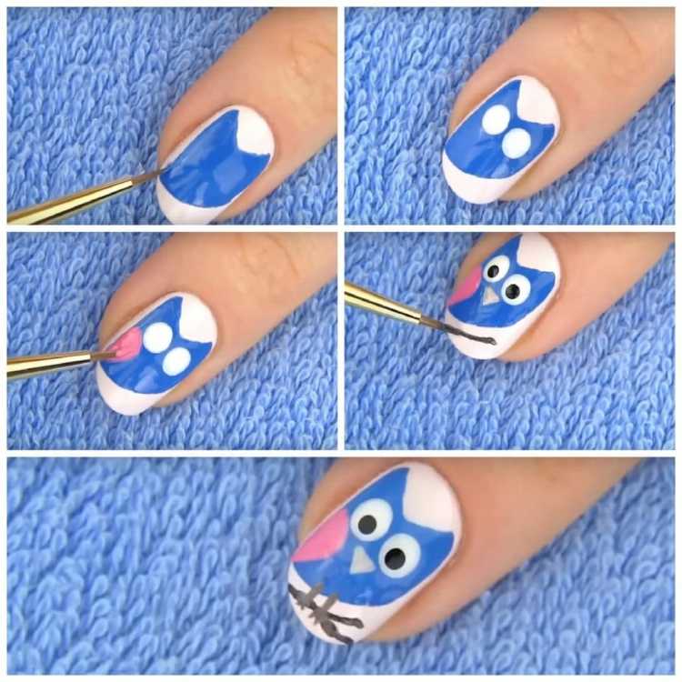 Маникюр рисунки пошагово