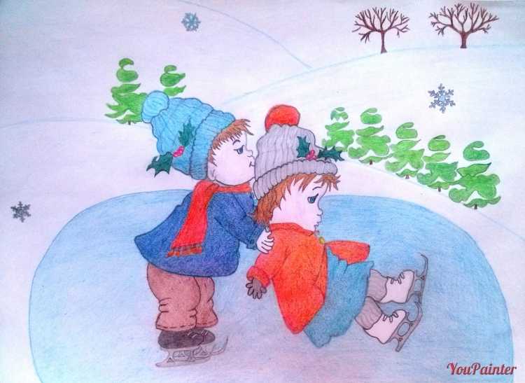 Зимние рисунки