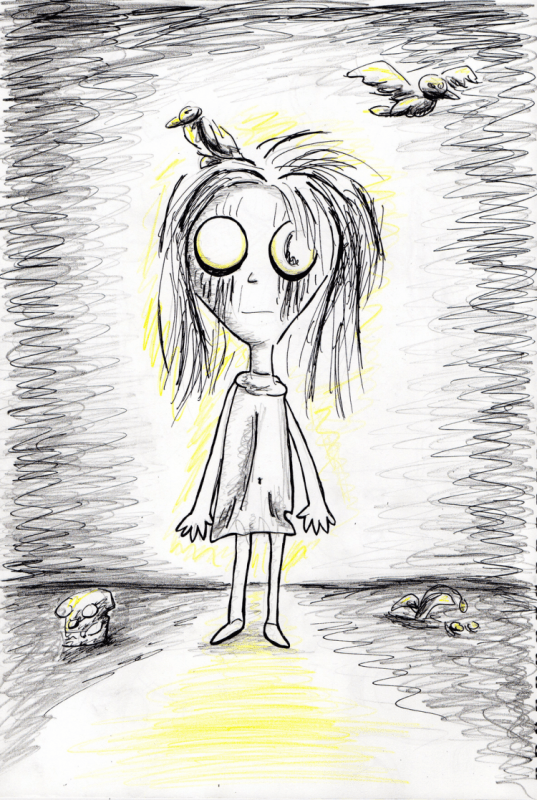 Иллюстрация на тему страх