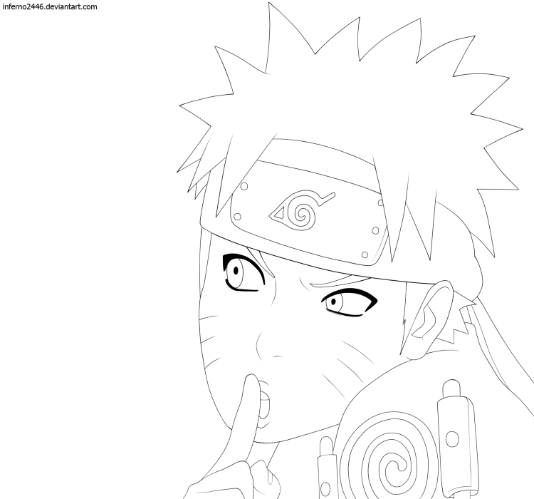 Раскраска Наруто