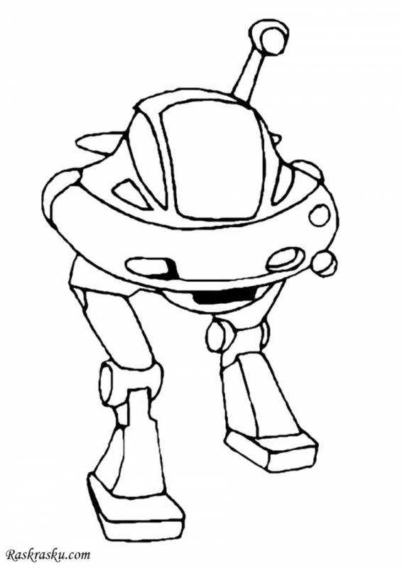 Робот помощник раскраска