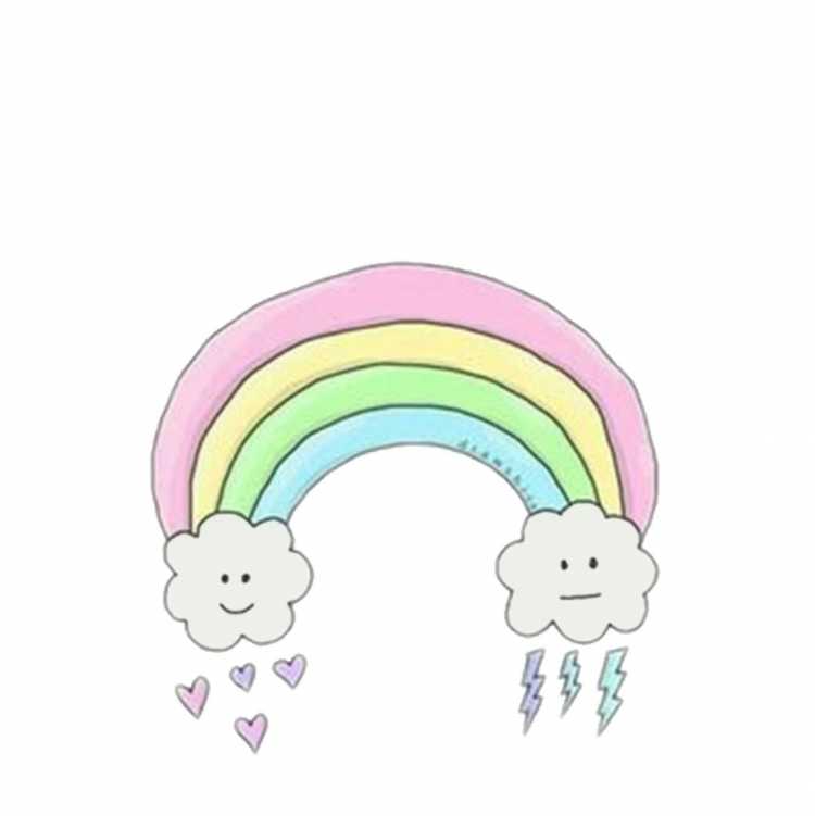 Рисунки для срисовки Радуга