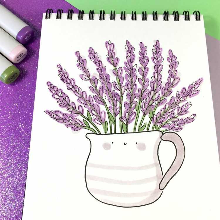 Рисунки для скетчбука лёгкие в цвете