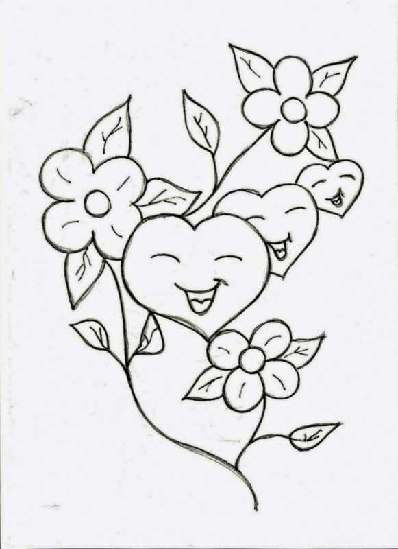 Раскраска сердечко
