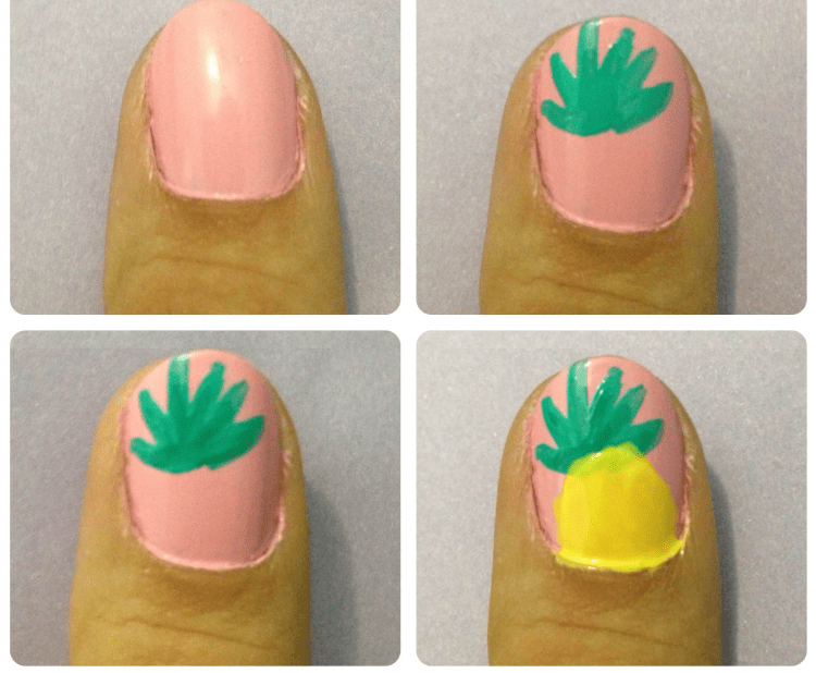 Маникюр с авокадо легкий