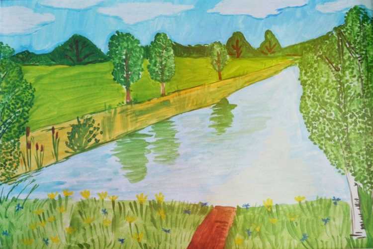 Рисунок на тему природа