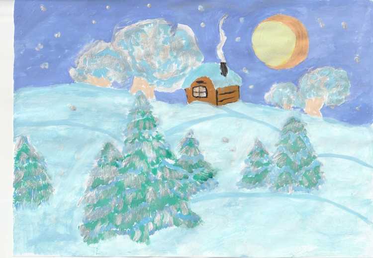 Рисунок Зимушка зима